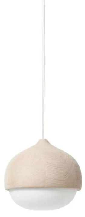 Terho Lampada a Sospensione Medio Natural/White Opal - Mater