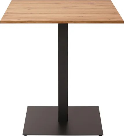 Tavolo da bar quadrato 60x60 cm con piano laminato Rovere Nodato H 107