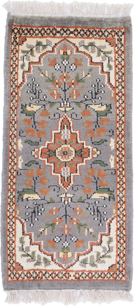 Agra Tappeto orientale 30 x 60 (Indian) Annodato A Mano