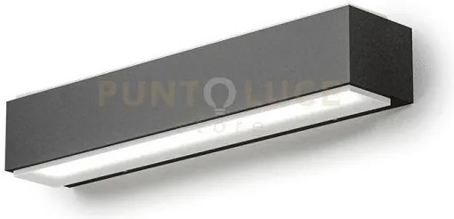 Ges963- applique led 4000k 856lm 20w alluminio ip65 grigio antracit...