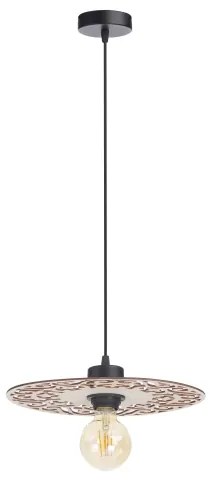 Lampadario a sospensione con filo FALCO 1xE27/60W/230V diametro 30 cm beige