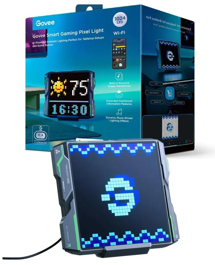 Govee - Pixel Lampada 1024 Pannello LED Matter LED/12W/12V Wi-Fi