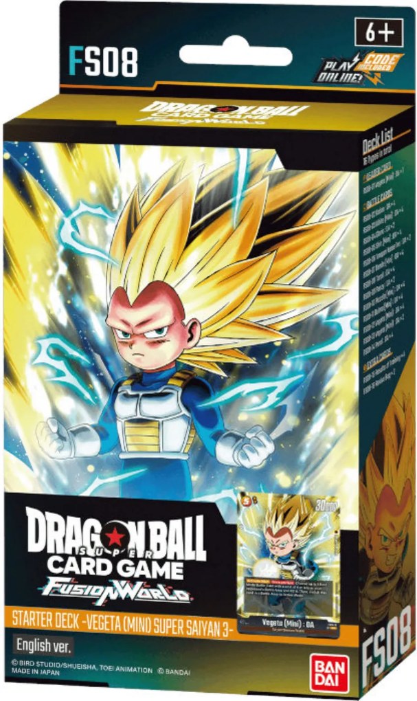Dragon Ball Super Fusion World Starter Deck Fs08 Vegeta(MINI) ENG Card Games