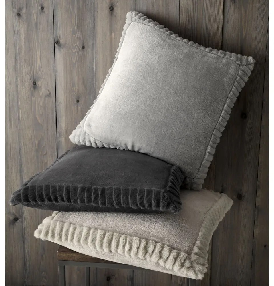 Cuscino decorativo 55x55 cm Velvet and Faux Fur - Catherine Lansfield