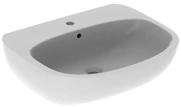 Lavabo sospeso 60 cm Geberit bianco lucido monoforo   Fantasia