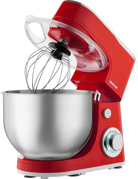 Sencor - Robot da cucina con ciotola in acciaio inox 1300W/230V rosso
