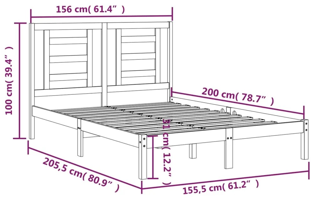 Giroletto Bianco Massello Pino 150x200cm King Size