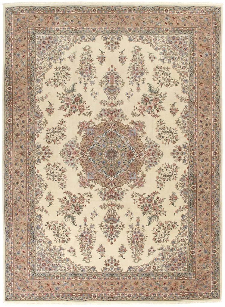 Isfahan Tappeto 340x240 (Iran) Annodato A Mano