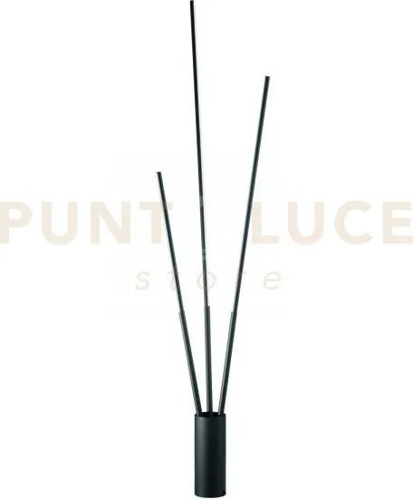 Piantana led wands nera 30w 3456lm cct 3000k 4000k 6500k 10x164cm