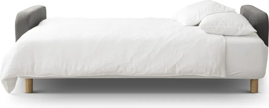 Divano grigio allungabile con contenitore 231 cm Elen – Micadoni