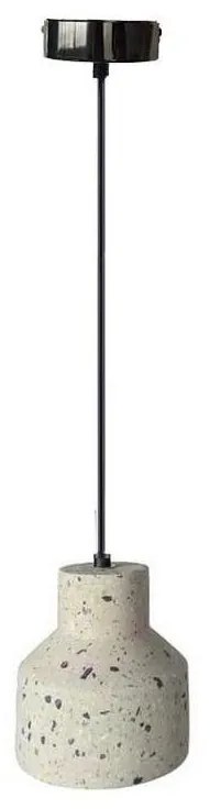 Lampadario a sospensione con filo TERRAZZO 1xE27/60W/230V diametro 12 cm color crema