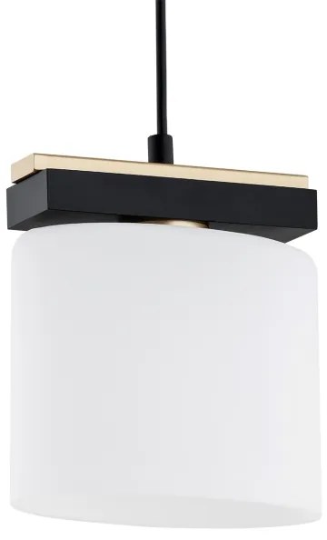 Argon 8276 - Lampadario a sospensione con filo CANOA 1xE27/15W/230V nero