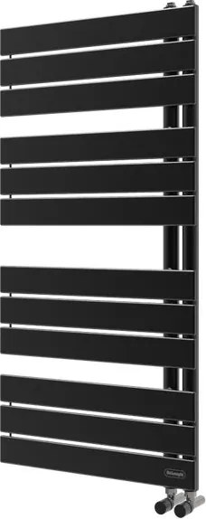 Termoarredo bagno DE'LONGHI 110.8x55 cm interasse 50 mm antracite serie Madeira
