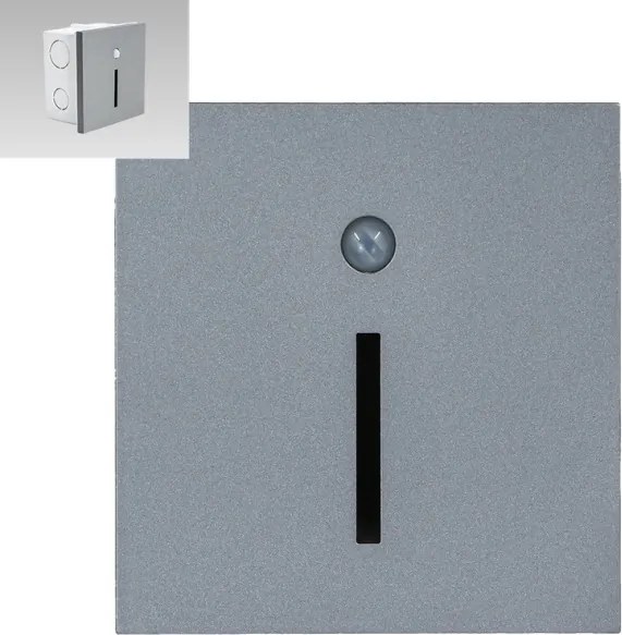 Emithor 70428 - Lampada LED per scale con sensore LINE LED/1W/230V 4000K grigio