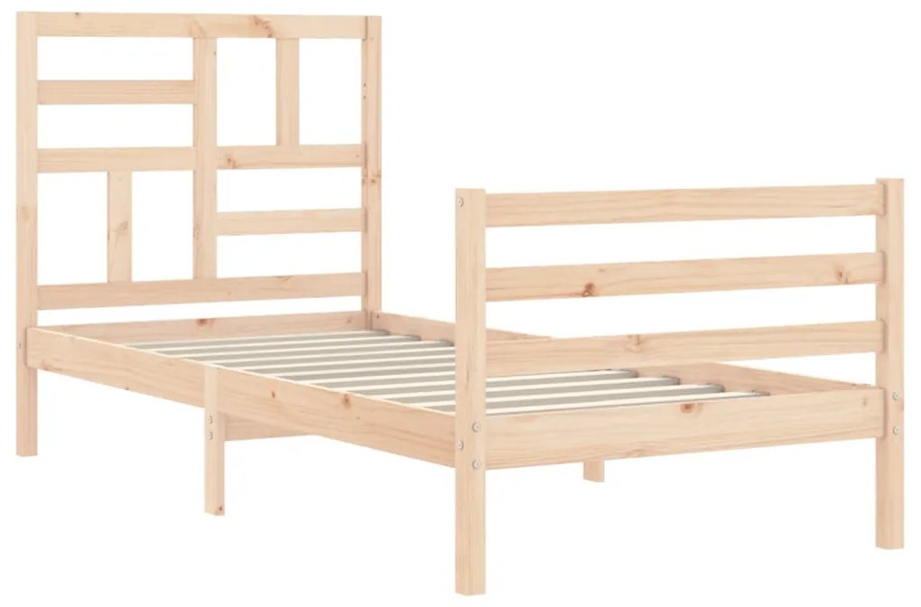Giroletto con testiera single in legno massello