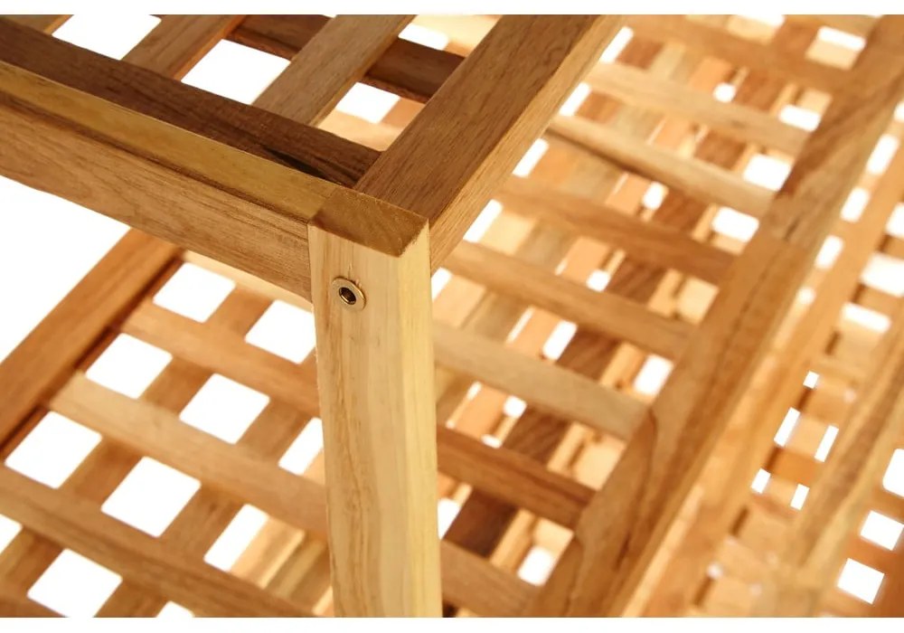 Scarpiera di colore naturale in noce massiccio – Premier Housewares