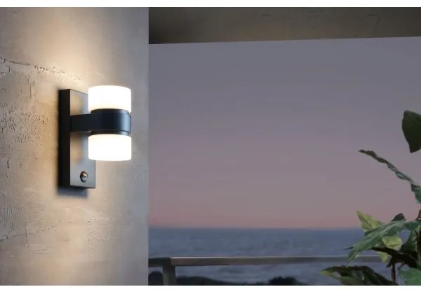 Eglo 96276 - Applique a LED da esterno con sensore ATOLLARI 2xLED/6W