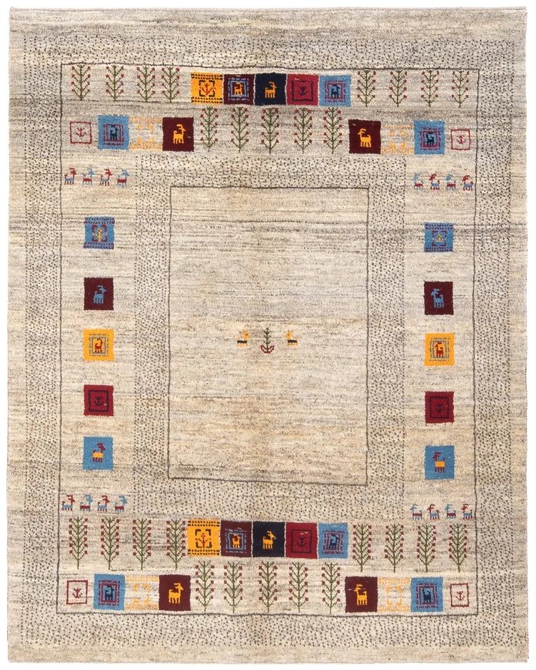 Gabbeh Tappeto persiano 160x200 Beige (Iran) Annodato A Mano