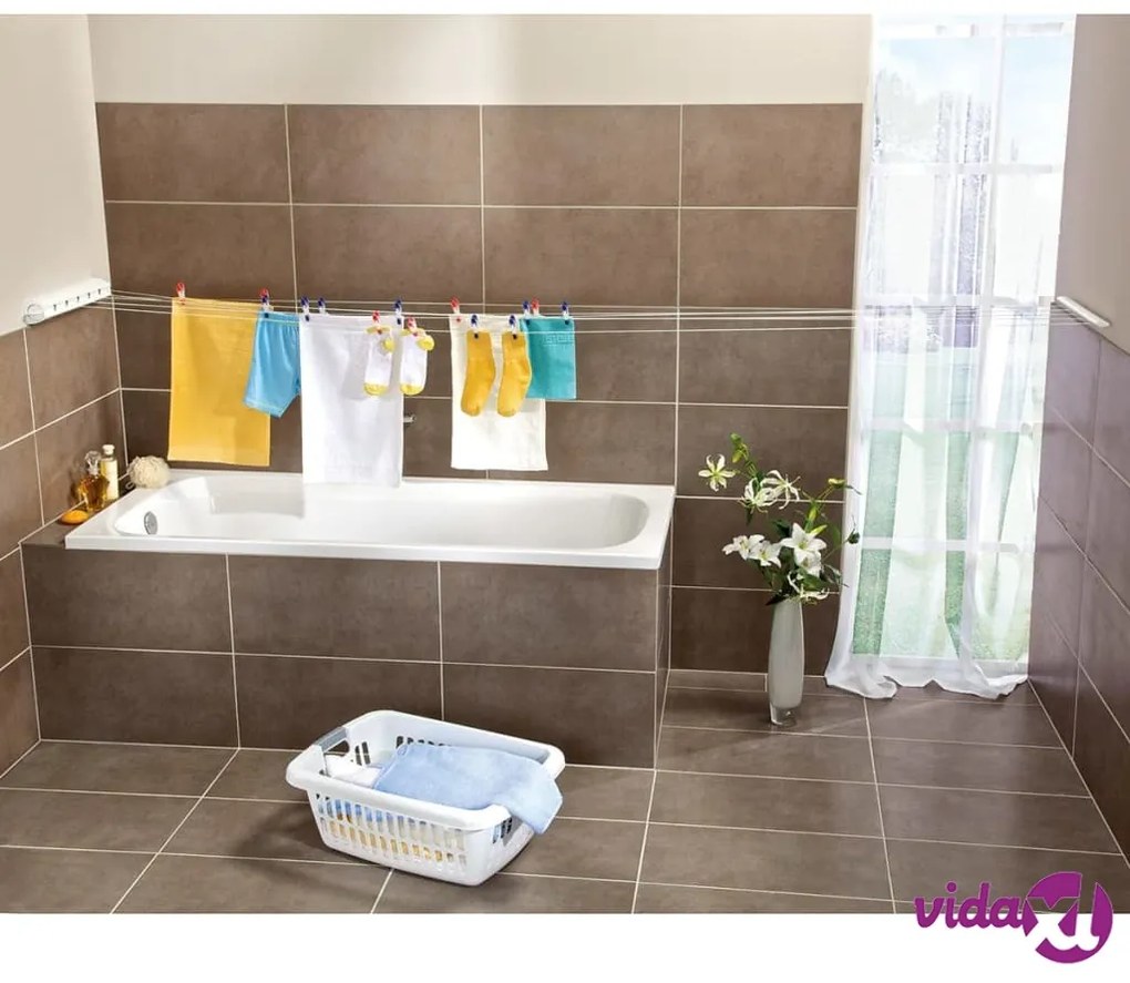 Leifheit Stendibiancheria Retrattile a Scomparsa Rollfix 210 Longline 83040