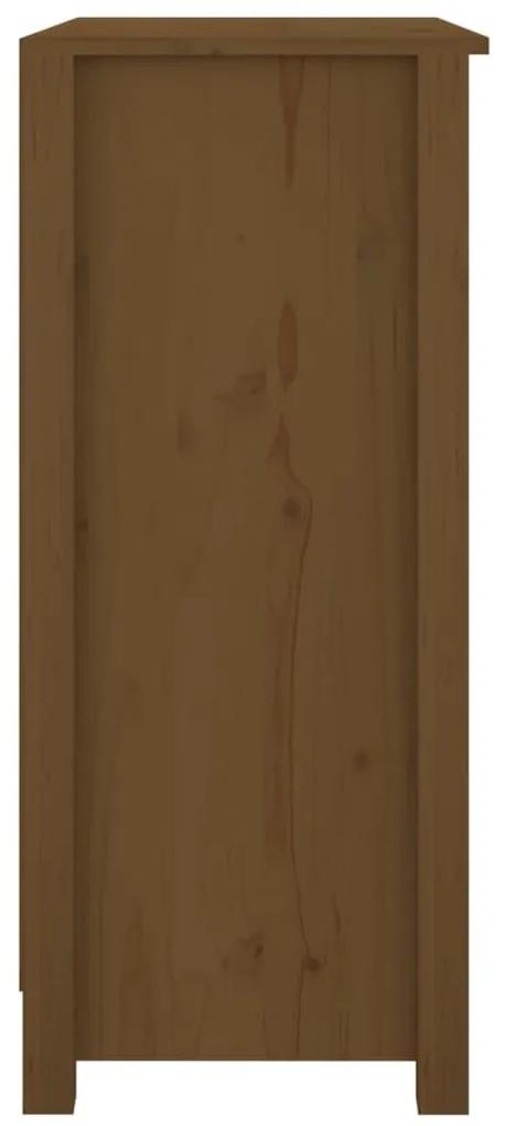 Credenza miele 70x35x80 cm in legno massello di pino