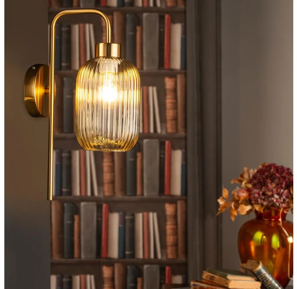 ONLI - Lampada da parete DOROTY 1xE27/15W/230V in ottone