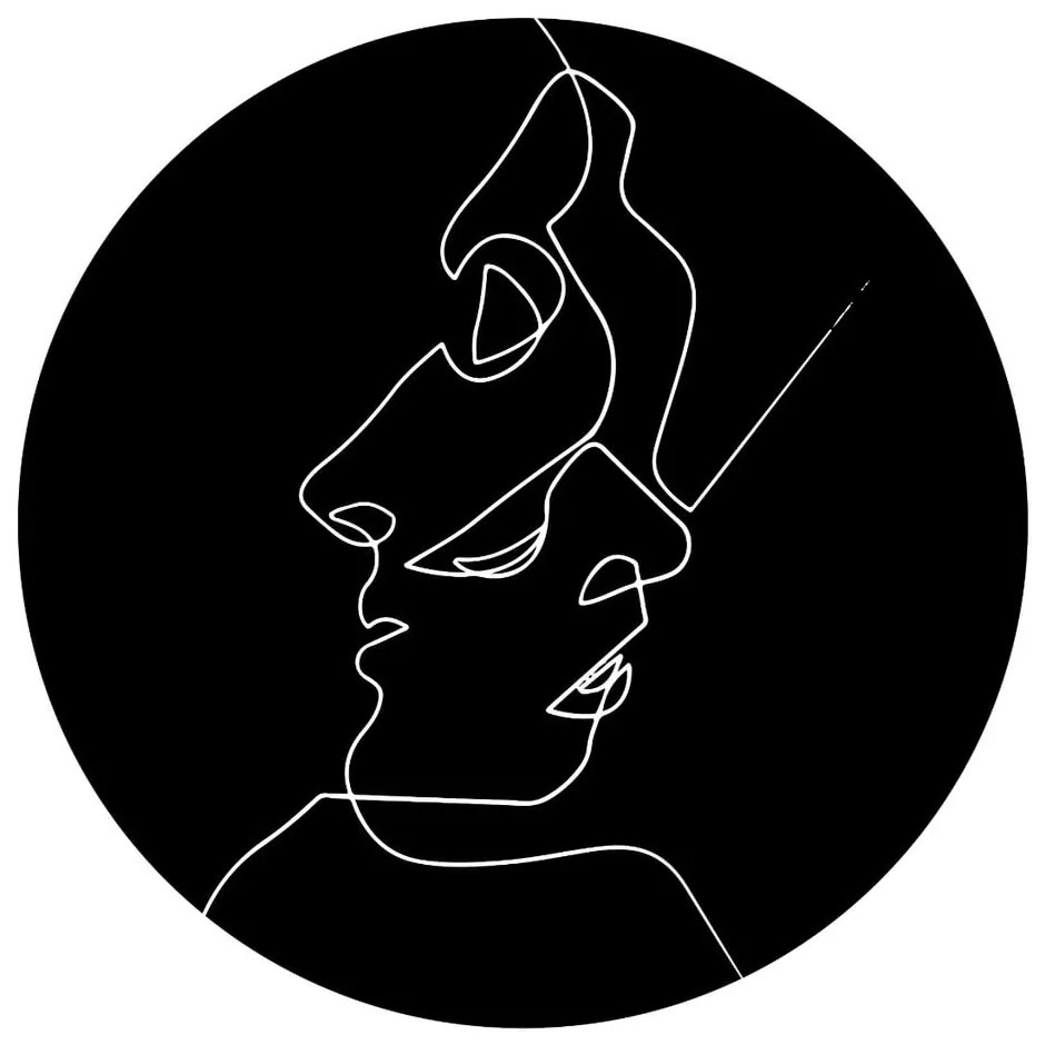 Tappeto Faces, ⌀ 100 cm - Rizzoli