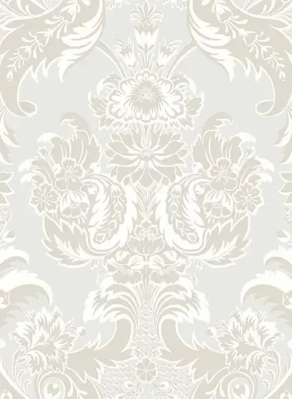 Wyndham - Designtapete von Cole & Son - White & Pearl