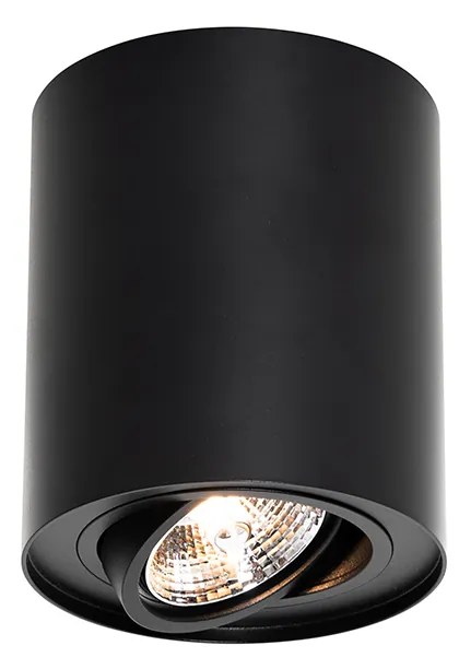 Faretto da soffitto moderno nero orientabile e inclinabile AR70 - Rondoo Up