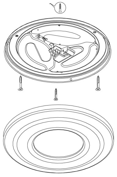 Eglo 96026 - Plafoniera LED CAPASSO 1 LED/24W/230V
