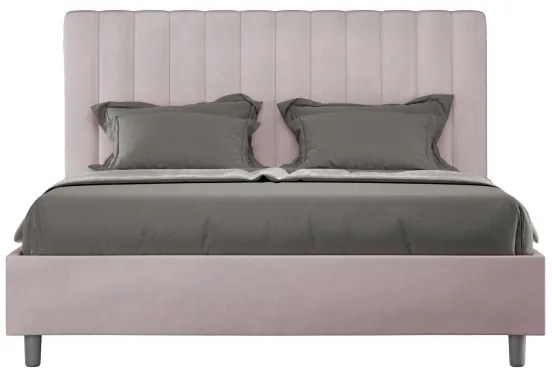 Letto contenitore da 160x190 in microfibra glicine Agueda