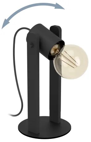 Eglo 43849 - Lampada da tavolo PLIMSOLL 1xE27/15W/230V