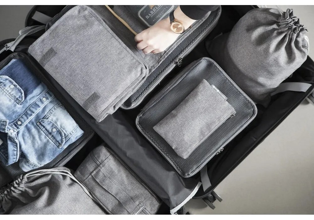 Organizer da viaggio in tessuto in set da 2 - Bigso Box of Sweden