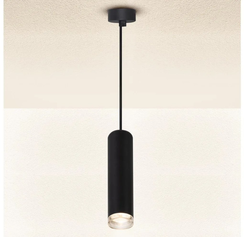 Brilagi - Lampadario da bagno su filo SELE AQUA 1xGU10/30W/230V IP44 nero