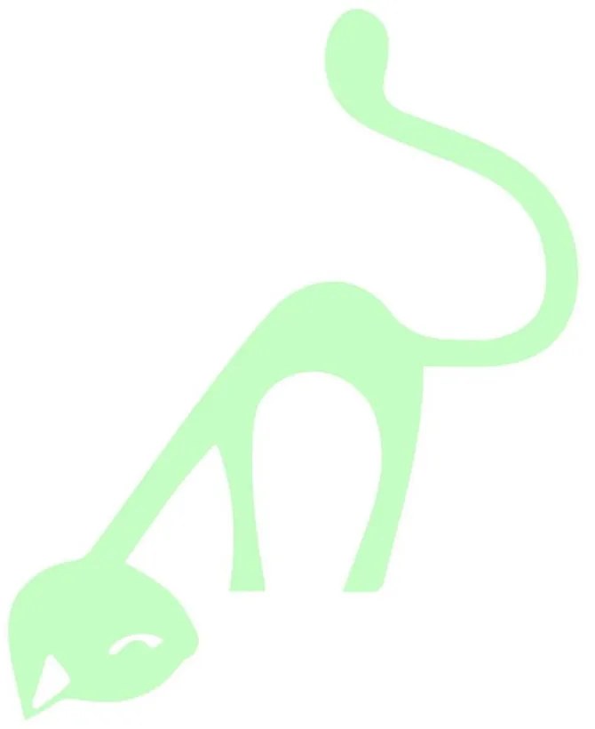Adesivo illuminato Gatto carino - Ambiance