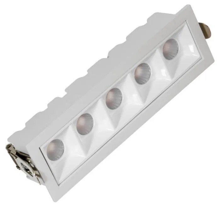 Faro LED da Incasso 12W, Foro 140x35mm, Bianco Colore Bianco Caldo 3.000K
