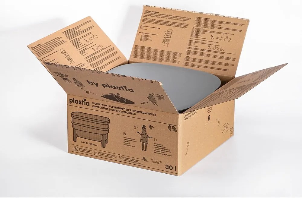 Compostiera grigia 30 l Urbalive – Plastia