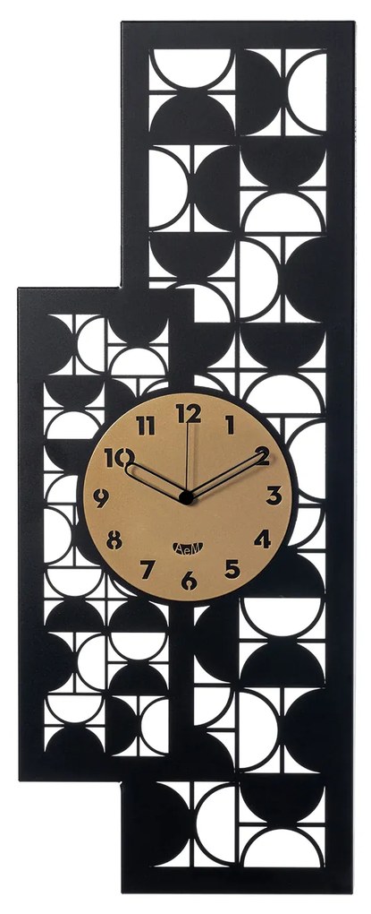 Arti & Mestieri Orologio di design da parete Vogue - in 3 varianti Nero oro