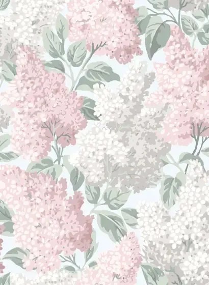 Cole & Son Carta da parati Lilac - Pink/ Grey