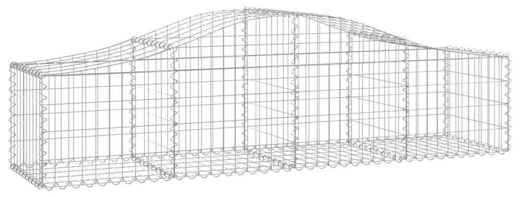Cesti Gabbioni Ad Arco 12 Pz 200x50x40/60 Cm Ferro Zincato /
