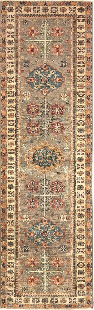 Kazak Tappeto 80x250 (Pakistan) Annodato A Mano
