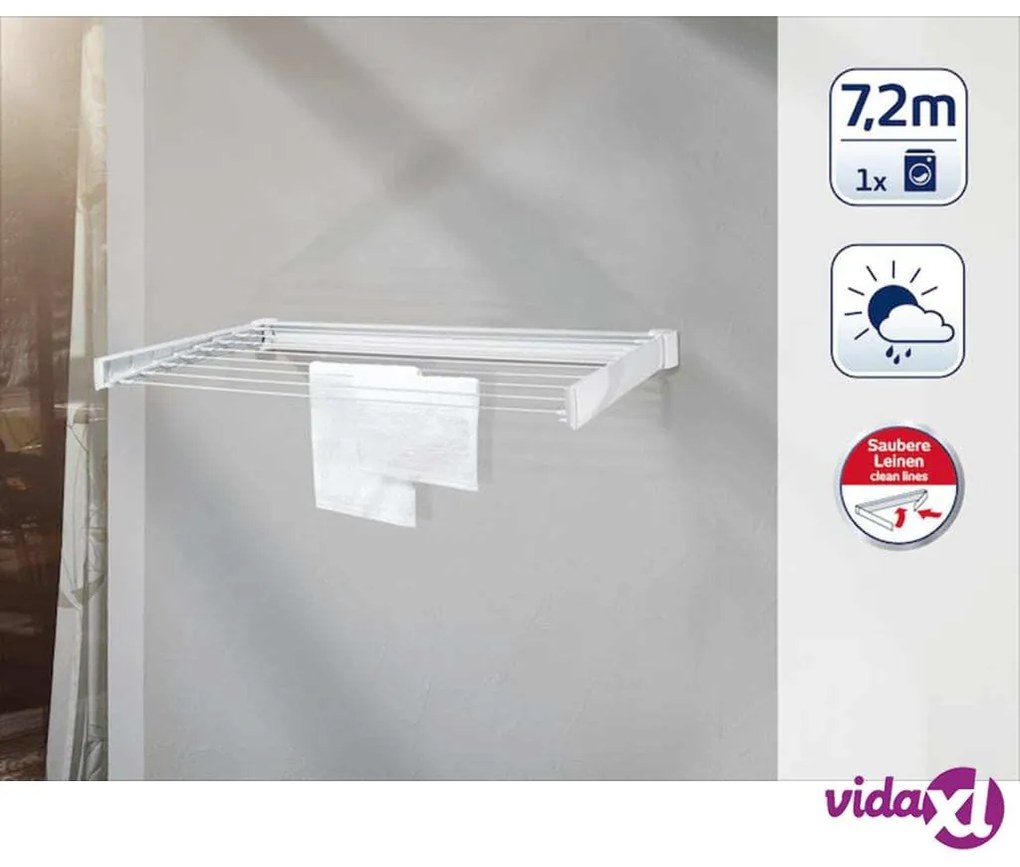 Leifheit Stendibiancheria a Parete Telegant 72 Protect 83305