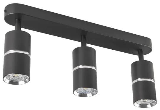 Faretto BAMBOO 3xGU10/10W/230V nero