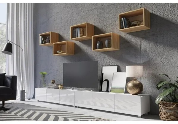 Mensola PAVO 32,5x50 cm quercia oro