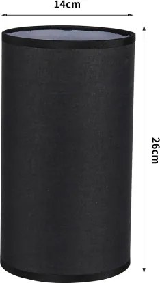 Brilagi - Paralume per lampada da tavolo TABLON E27 Ø 14 cm, nero