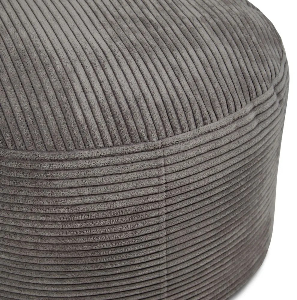 Poggiapiedi color senape con rivestimento in velluto a coste Om 60 – SLOWDOWN