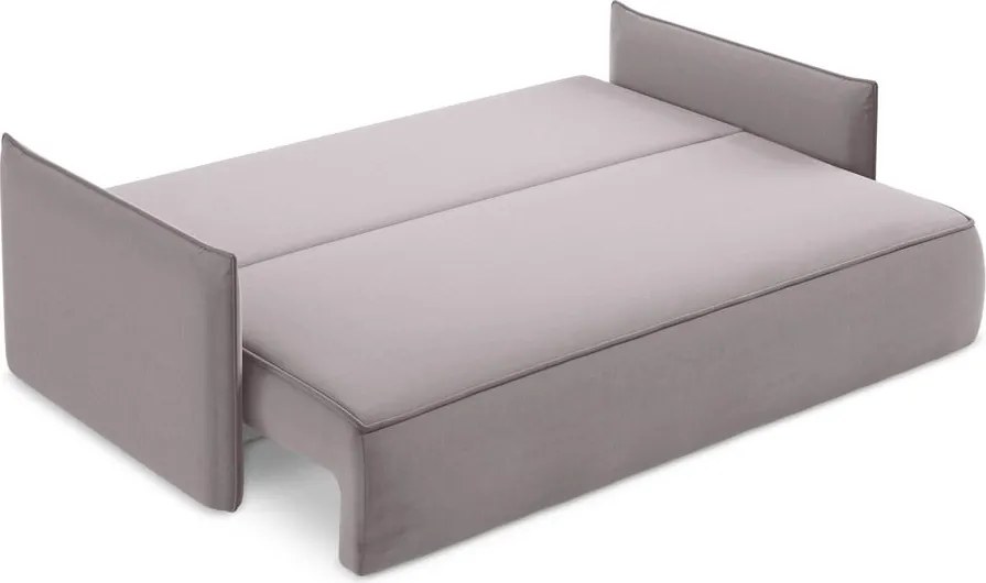 Divano lavanda allungabile/con contenitore con rivestimento in velluto 225 cm Hula – Makamii