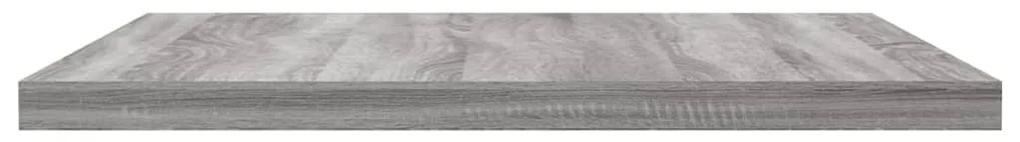 Mensole parete 4pz grigio sonoma 40x30x1,5cm legno multistrato