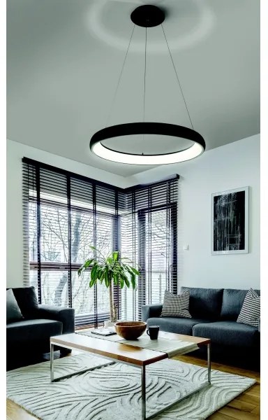 Azzardo AZ5060 - Lampadario a sospensione con filo LED dimmerabile ANTONIO LED/32W/230V nero + +TC