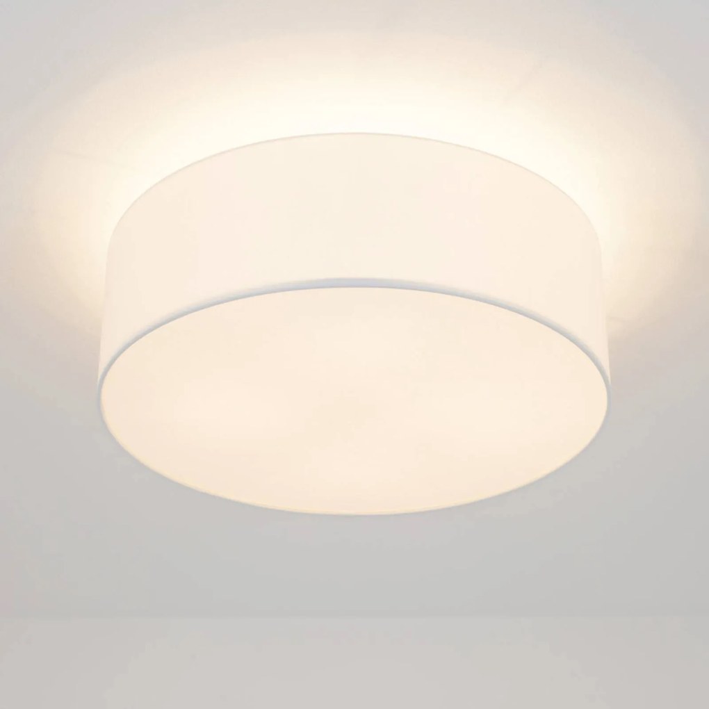 Plafoniera soffitto Gala Quitani, Bianco / Opale, Soggiorno / Sala da pranzo, Alluminio, Moderno, Plafoniera
