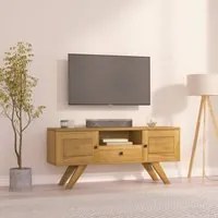 Mobile Porta TV 110x30x50 cm in Legno Massello di Teak 340869